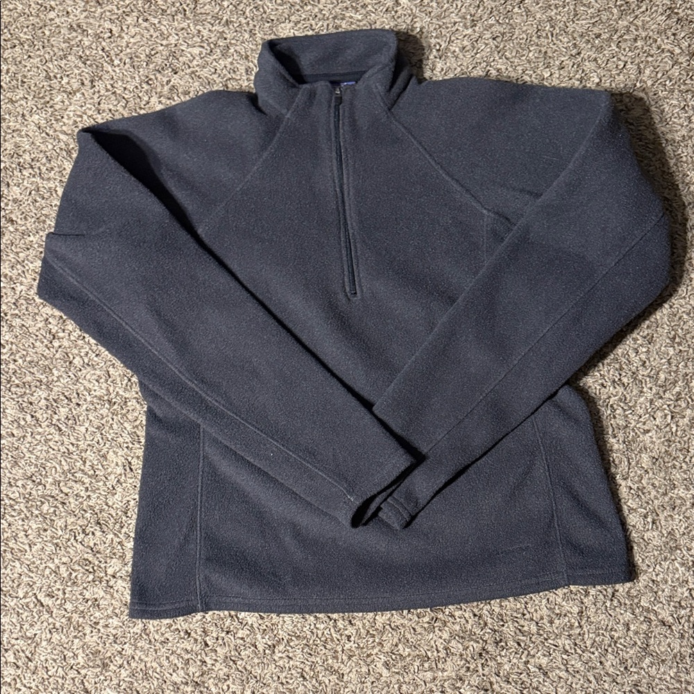 Patagonia Capilene Fleece Quarter Zip Pullover Gray Size M